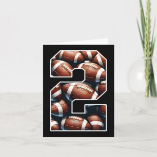 2. Geburtstag Fußball Boy Shirt 2 Jahr Altes Feld Karte