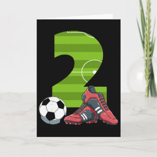2 Geburtstag Fußball Erster Geburtstag Fußball Kin Karte