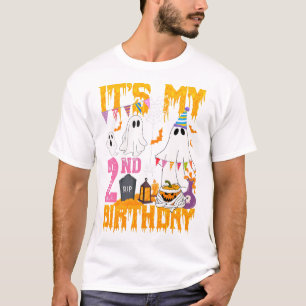 2. Geburtstag Gespenst Kürbis Halloween Kostüm T-Shirt