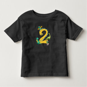 2. Geburtstag Junge Dinosaur Trex Dino 2 Jahre alt Kleinkind T-shirt