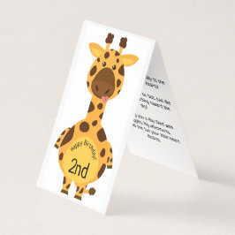 2. Geburtstag - Kinderkarte