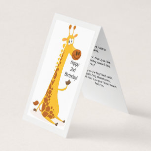 2. Geburtstag - Kinderkarte