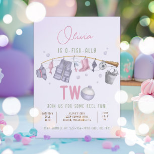 2. Geburtstag O-Fish-Ally Zwei Geburtstag Einladung
