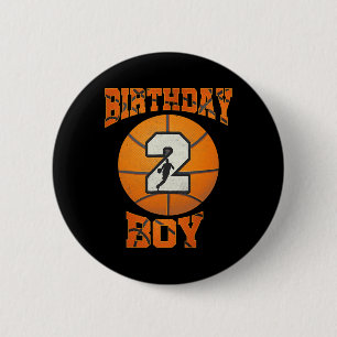 2. Geburtstag Outfit Boy Basketball 2. Jahr O Button
