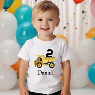 2. Geburtstag Party LKW 2 Jahre Personalisiert Baby T-shirt