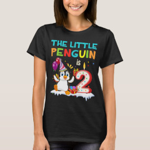 2. Geburtstag Pinguin Geburtstag 2 Jahr alt T-Shirt