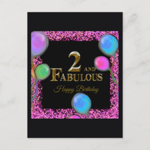2. Geburtstag Postkarte