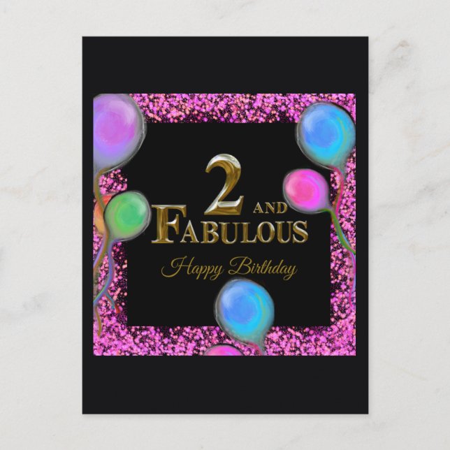 2. Geburtstag  Postkarte (Vorderseite)