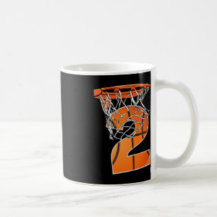 2. Geburtstag Sport 2 Jahre alter Basketball 2 Boy Kaffeetasse