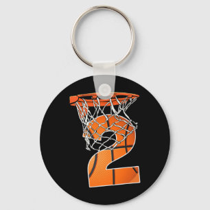 2. Geburtstag Sport 2 Jahre alter Basketball 2 Boy Schlüsselanhänger