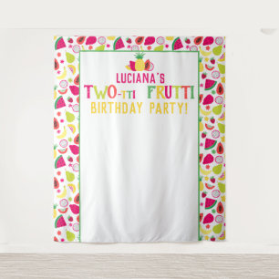 2. Geburtstag Two-tti Frutti Frucht Geburtstagsfei Wandteppich