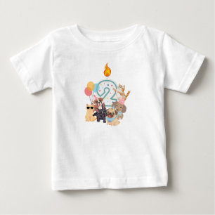 2. Geburtstag Welpen & Kätzchen Jungen oder Mädche Baby T-shirt