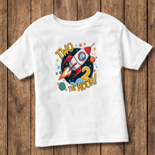2. Geburtstag Zwei der Mond Kleinkind T-shirt