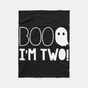 2. Geburtstag Zwei Jahre alt Boo ich bin zwei! Hal Fleecedecke