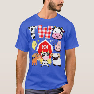 2. Geburtstag Zwei Jahre altes Thema Tiere Geburt T-Shirt