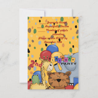 2. Geburtstags-Party Einladung