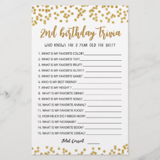 2. Geburtstags-Trivia-Spiel