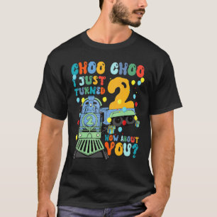 2. Geburtstagsbahn Party Choo Choo I 2 Wie bewies  T-Shirt