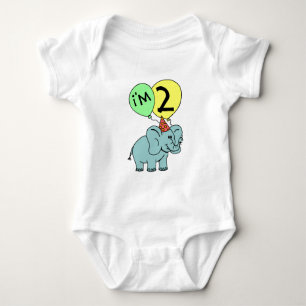 2. GeburtstagsElephant Baby Strampler