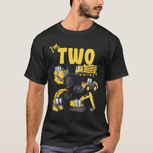 2. Geburtstagsfeier Ich bin 2 Jahre alt Trucks Aut T-Shirt