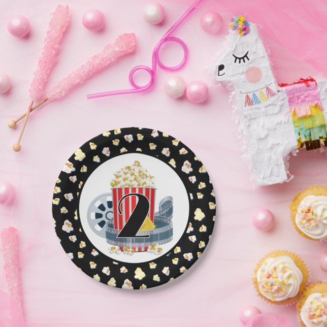 2. Geburtstagsfilmtheater Party Pappteller (Party)
