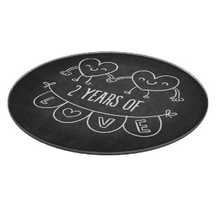 2. Geburtstagsgeschenk für ihre Chalk-Herzen   P2 Schneidebrett