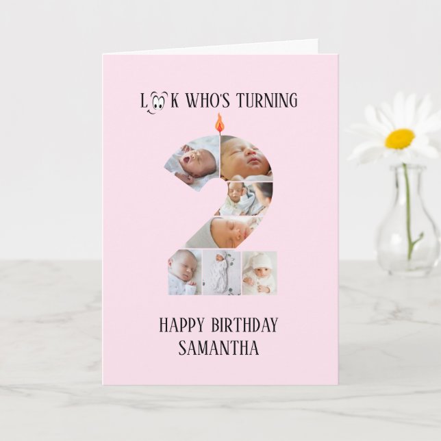 2. Geburtstagskarte Karte (Kleine Pflanze)