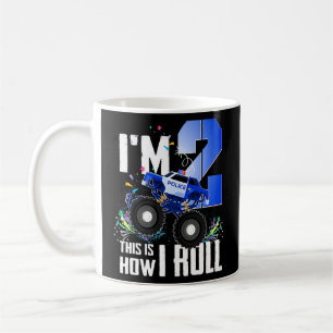 2. Geburtstagskinder, ich bin 2 Polizist Monster T Kaffeetasse