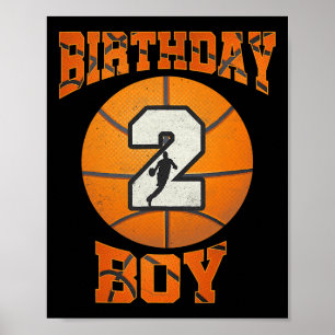 2. Geburtstagskleidung Boy Bysketbyll 2. Jahr O Poster