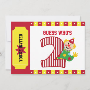 2. Geburtstagskreis Clowneinladung Einladung