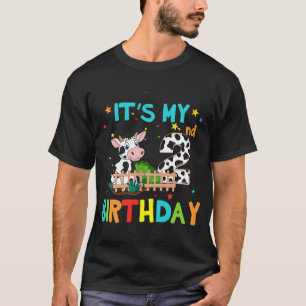2. Geburtstagskuh 2 Jahr alt Geburtstag T-Shirt