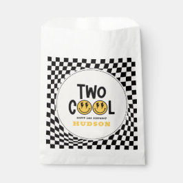 2. Geburtstagslächeln Gesicht Retro Schwarz-weiß G Geschenktütchen