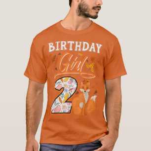 2. Geburtstagsmädchen Niedlich für Lover Zoo Tier T-Shirt