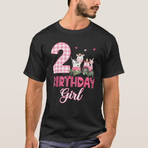 2. Geburtstagsoutfit Mädchen Zwei Jahre Alt Farm K T-Shirt