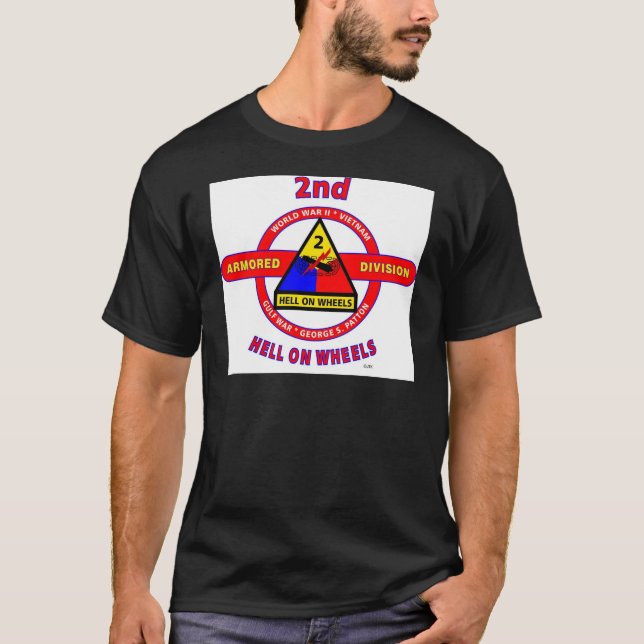 2. GEPANZERTE ABTEILUNG "HÖLLE AUF RÄDERN " T-Shirt (Vorderseite)