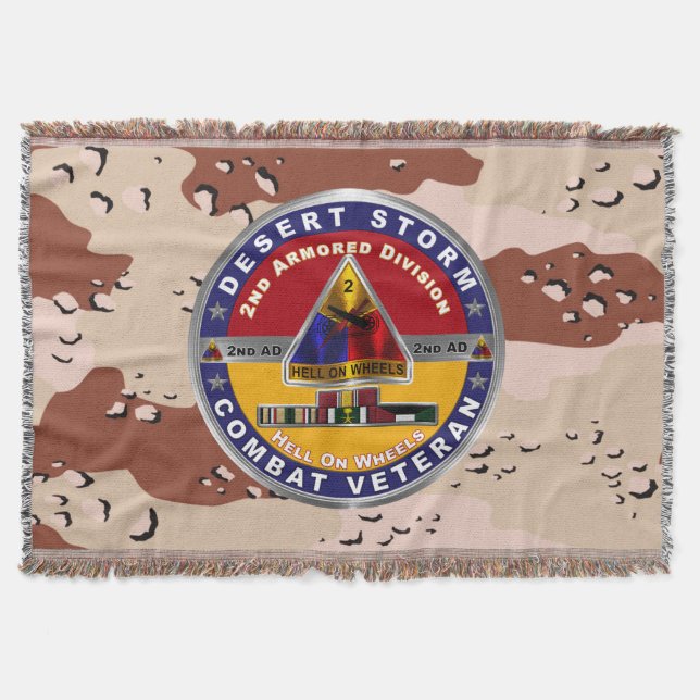 2. gepanzerte Division Desert Storm Veteran Decke (Vorderseite)