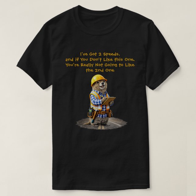"2 Geschwindigkeiten" (1) T-Shirt (Design vorne)