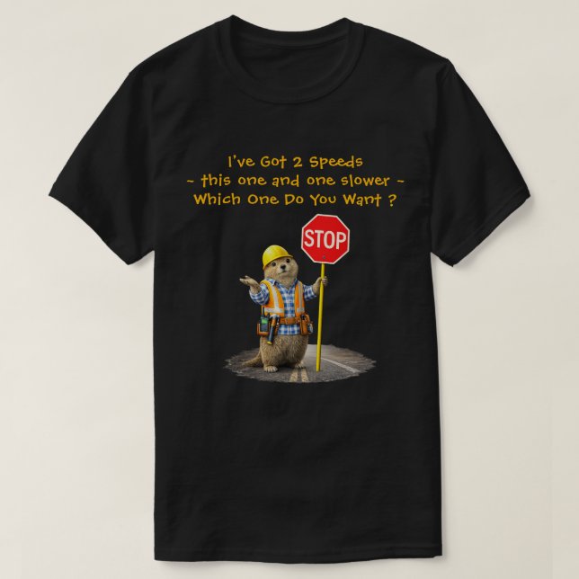 "2 Geschwindigkeiten" (2) T-Shirt (Design vorne)