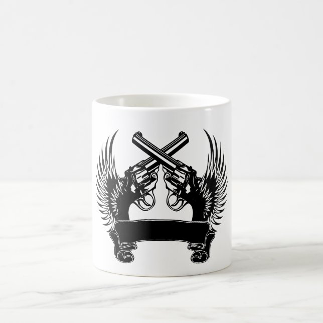 2 GEWEHRE UP KUNDENGERECHTES TASSE (Mittel)