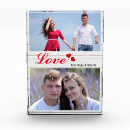 2 Gewohnheits-Foto Liebe genanntes Foto Blocks