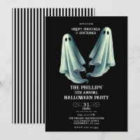 2 Ghosts Spooky Halloween Ghost-Party