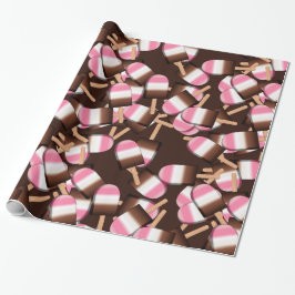 2-GIFT-WRAPPING-PAPIER FÜR Neapolitan-Ice-Bars Geschenkpapier