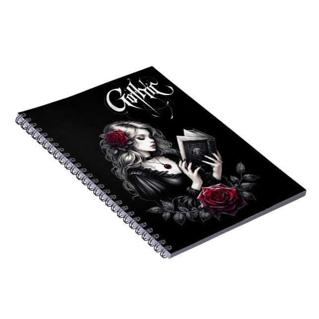 #2 Gothic Spiral-Foto-Notizbuch Notizblock (Rechte Seite)