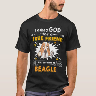 2 Gott gefragt - Wahrer Freund - Ein Beagle T-Shirt