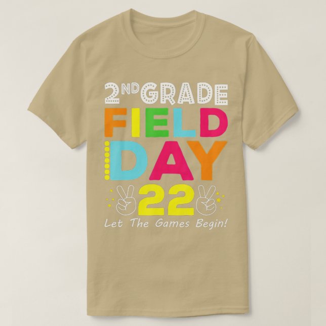 2. Grade Field Day 2022 Lass The Games Begin Schoo T-Shirt (Design vorne)