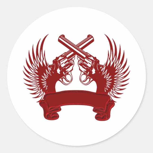 2 GUNSTEN ZUNEHMEND RUNDER AUFKLEBER (Vorderseite)