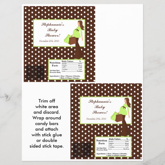 2 Hershey's Large Bar Wrapper G Mod Mama Polka D Flyer (Vorne)