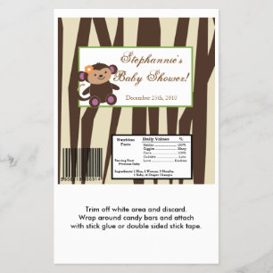 2 Hershey's Large Bar Wrapper Jacana Lila Animal Flyer