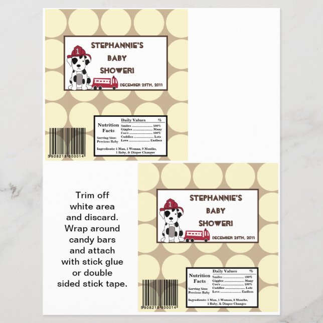 2 Hershey's Large Bar Wrapper Nojo Fire Motor Flyer (Vorne)