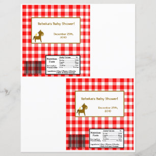 2 Hershey's Large Bar Wrapper Red Barn Farm Animal
